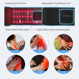 feangli ceinture thérapie lumière rouge 660nm-850nm pour taille, ajustement confortable.