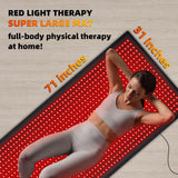 Feangli tapis thérapie lumière rouge 660nm pour revitaliser la peau et la circulation