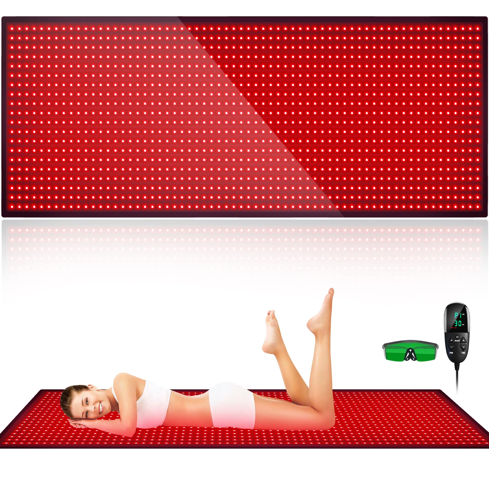 Feangli tapis thérapie lumière rouge corps entier pour le confort à domicile