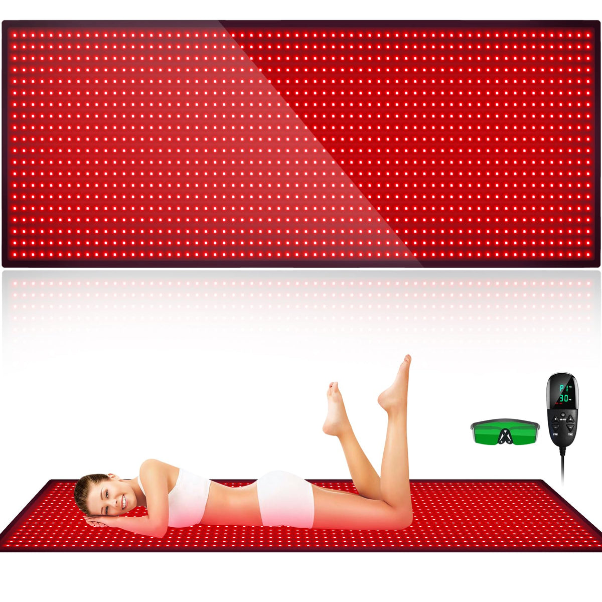Feangli tapis thérapie lumière rouge corps entier pour le confort à domicile