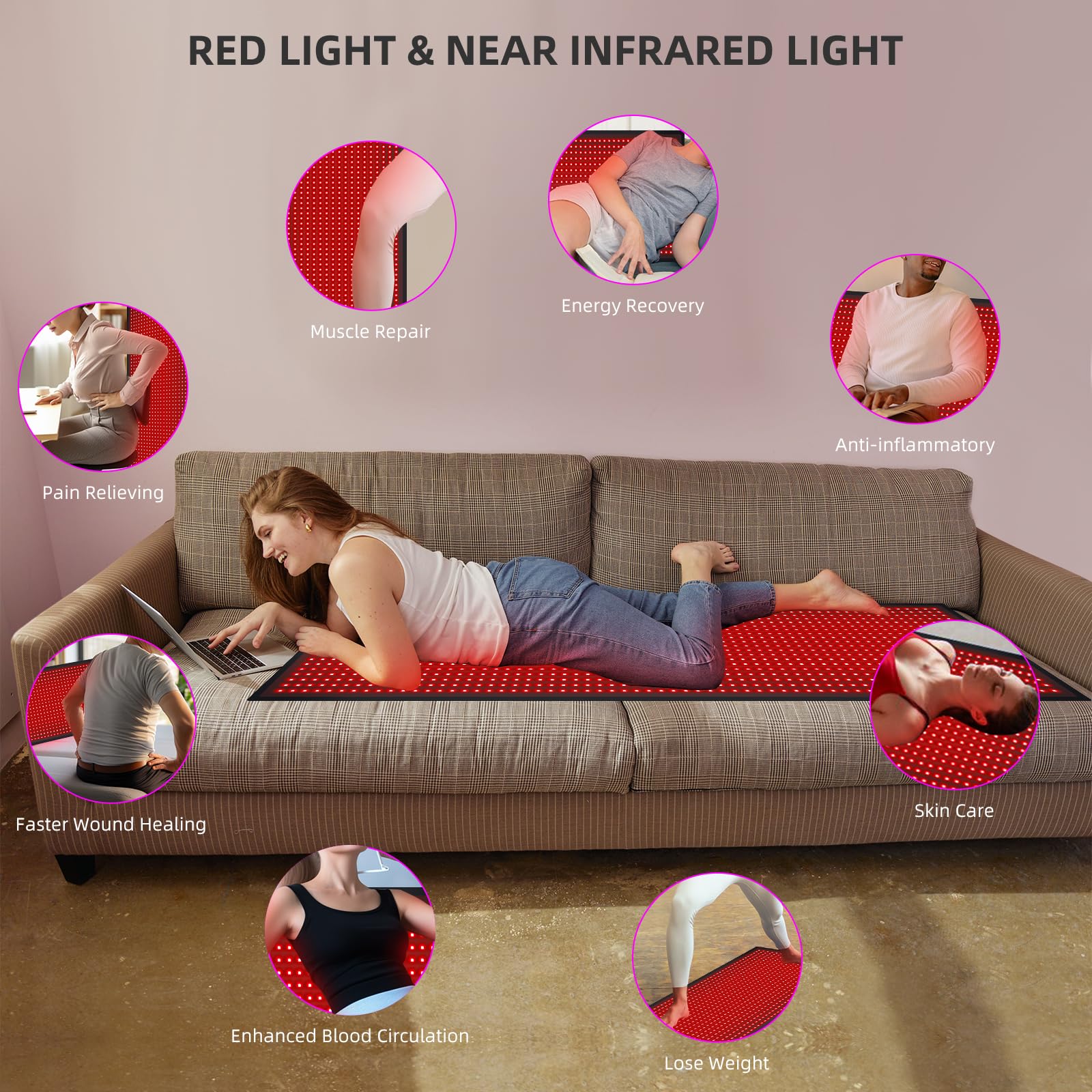 Feangli tapis thérapie utilisation à domicile, confort potentiel rapide