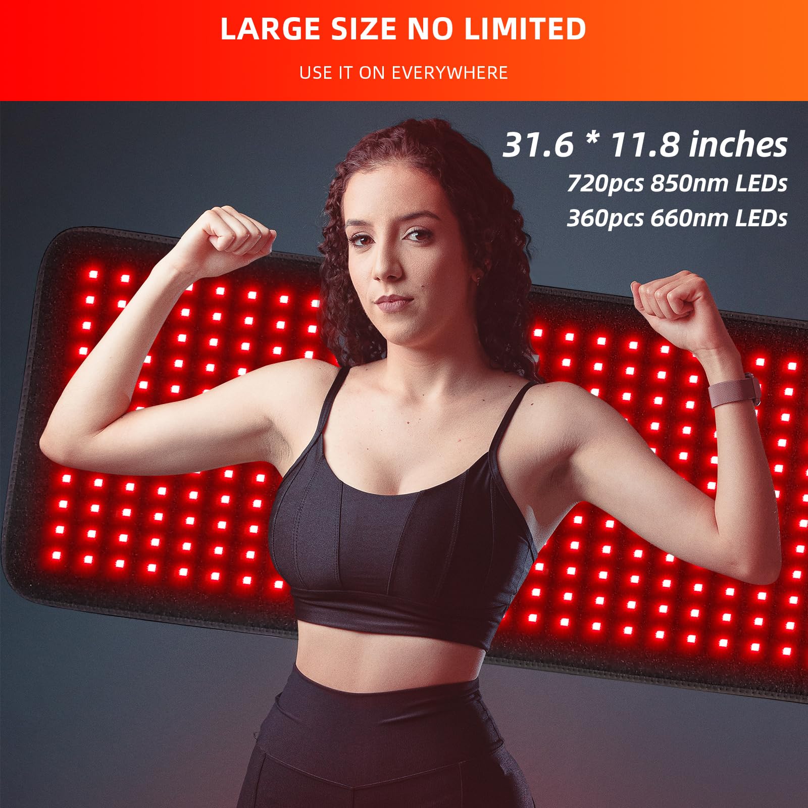 Feangli wrap infrarouge 850nm, pénétration profonde pour le confort.