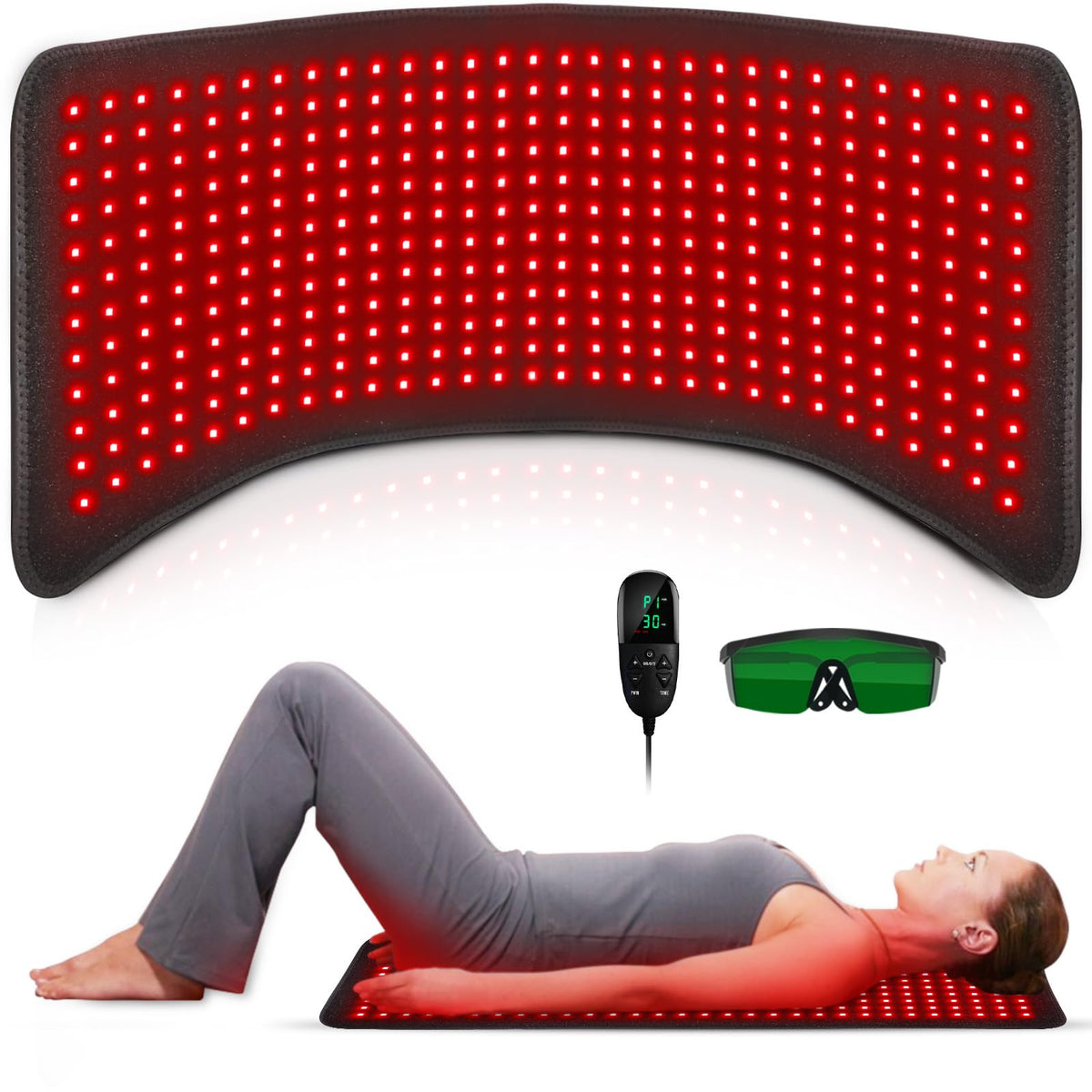 Feangli wrap rouge 660nm, stimulation de la circulation et détente musculaire.