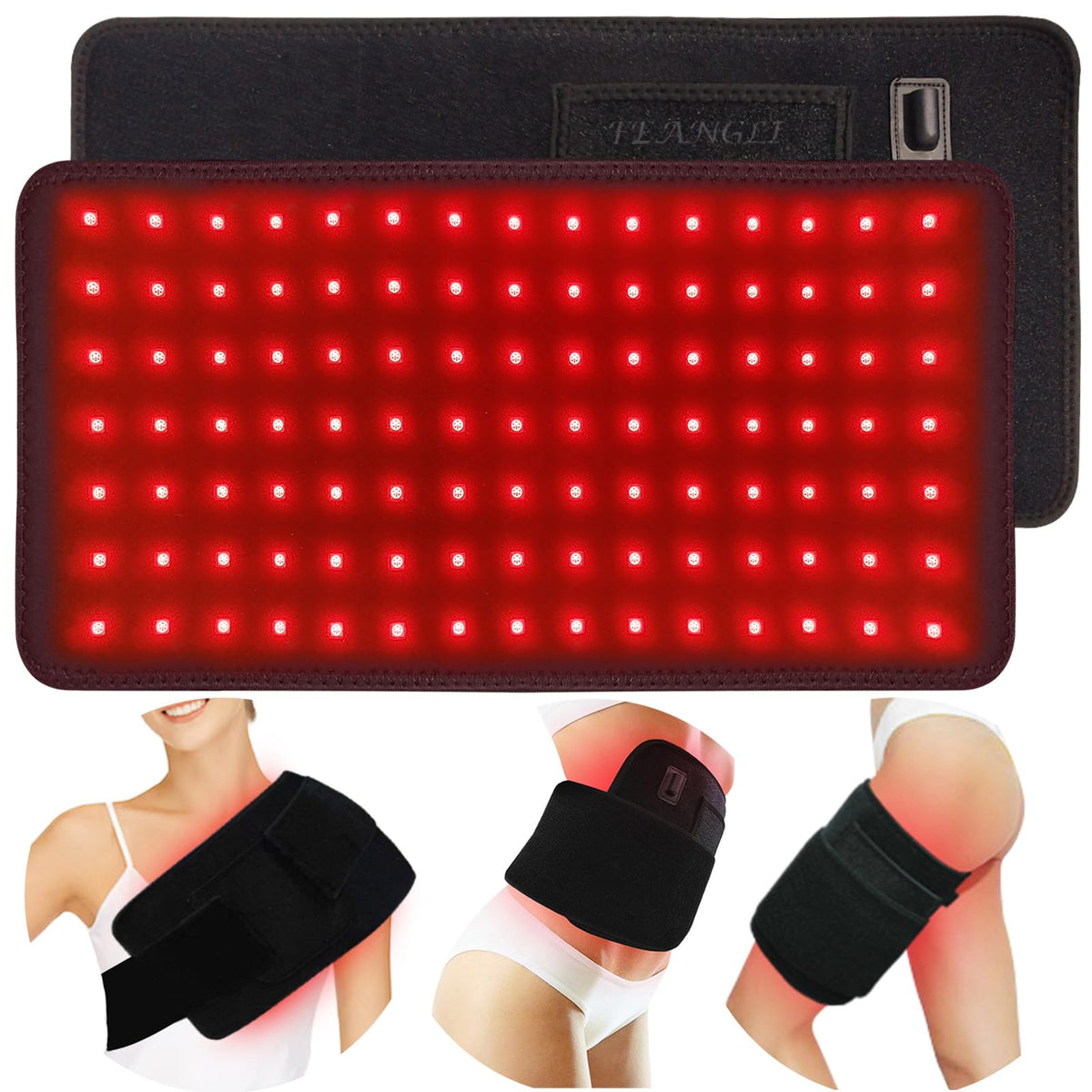 Feangli wrap dos, thérapie lumière rouge pour détendre et soulager les douleurs du dos.