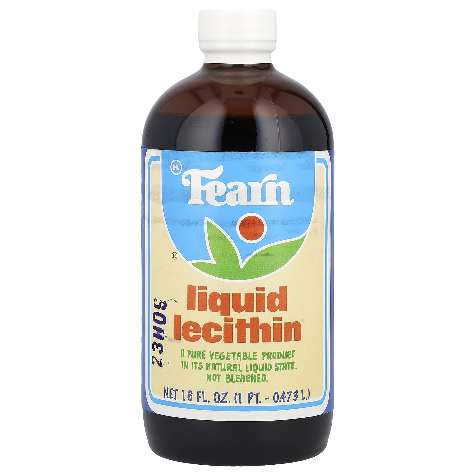 Fearn Lécithine Liquide, bouteille 16 oz, idéale pour épaissir et émulsionner les sauces