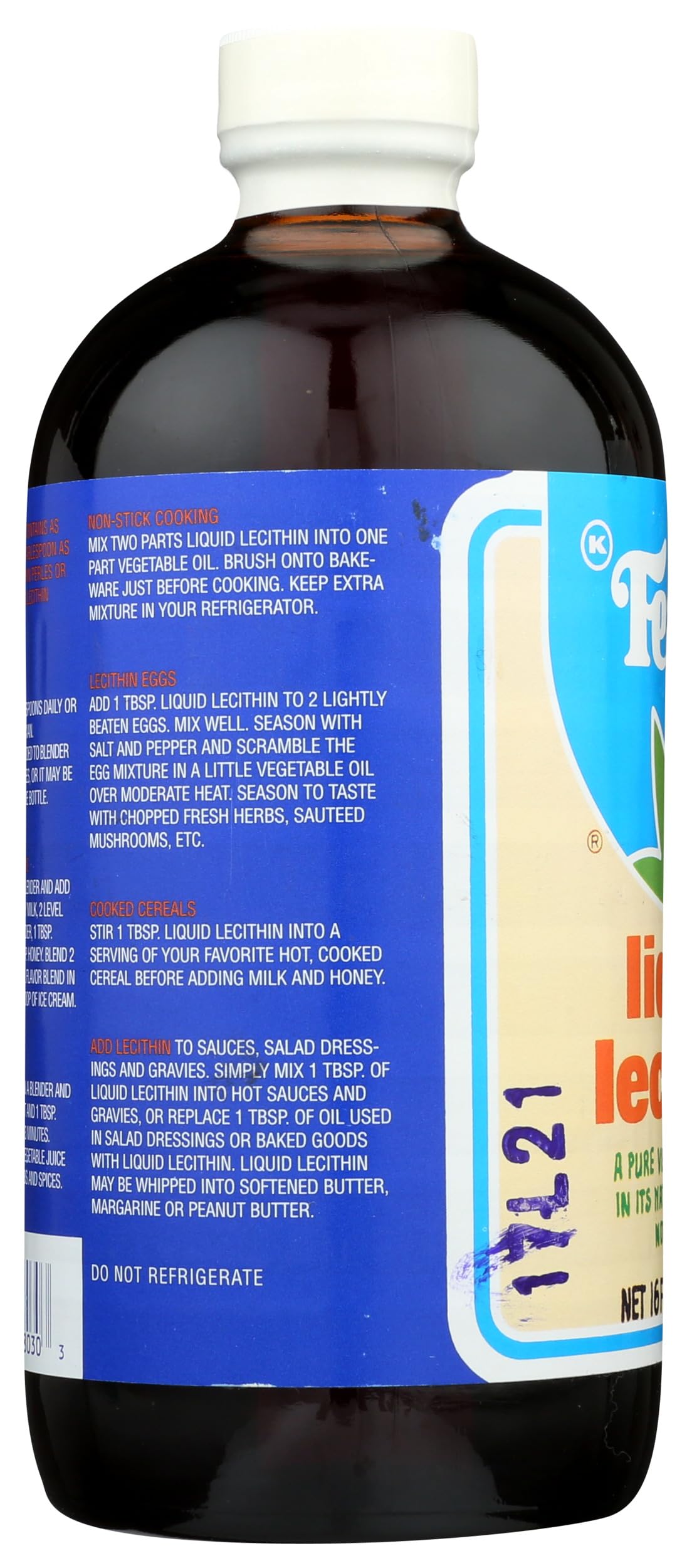Fearn Lécithine liquide, ingrédient neutre pour émulsions et mélanges
