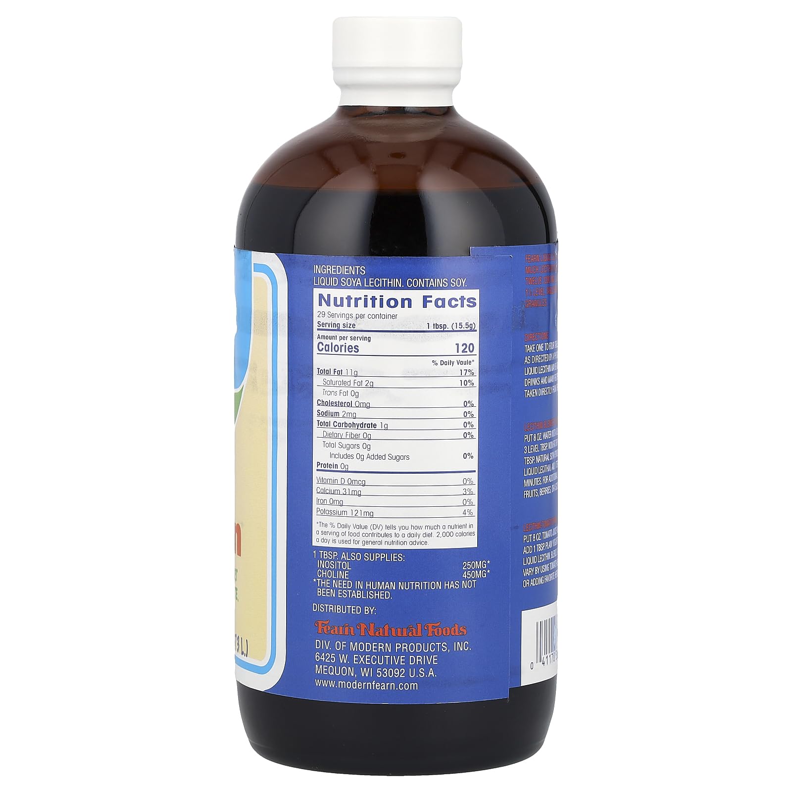 Fearn Lécithine Liquide, mélange facile pour vinaigrettes et marinades