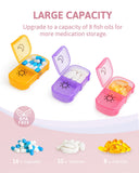 FEATY grand compartiment pilules, capacité suffisante pour huiles et vitamines.
