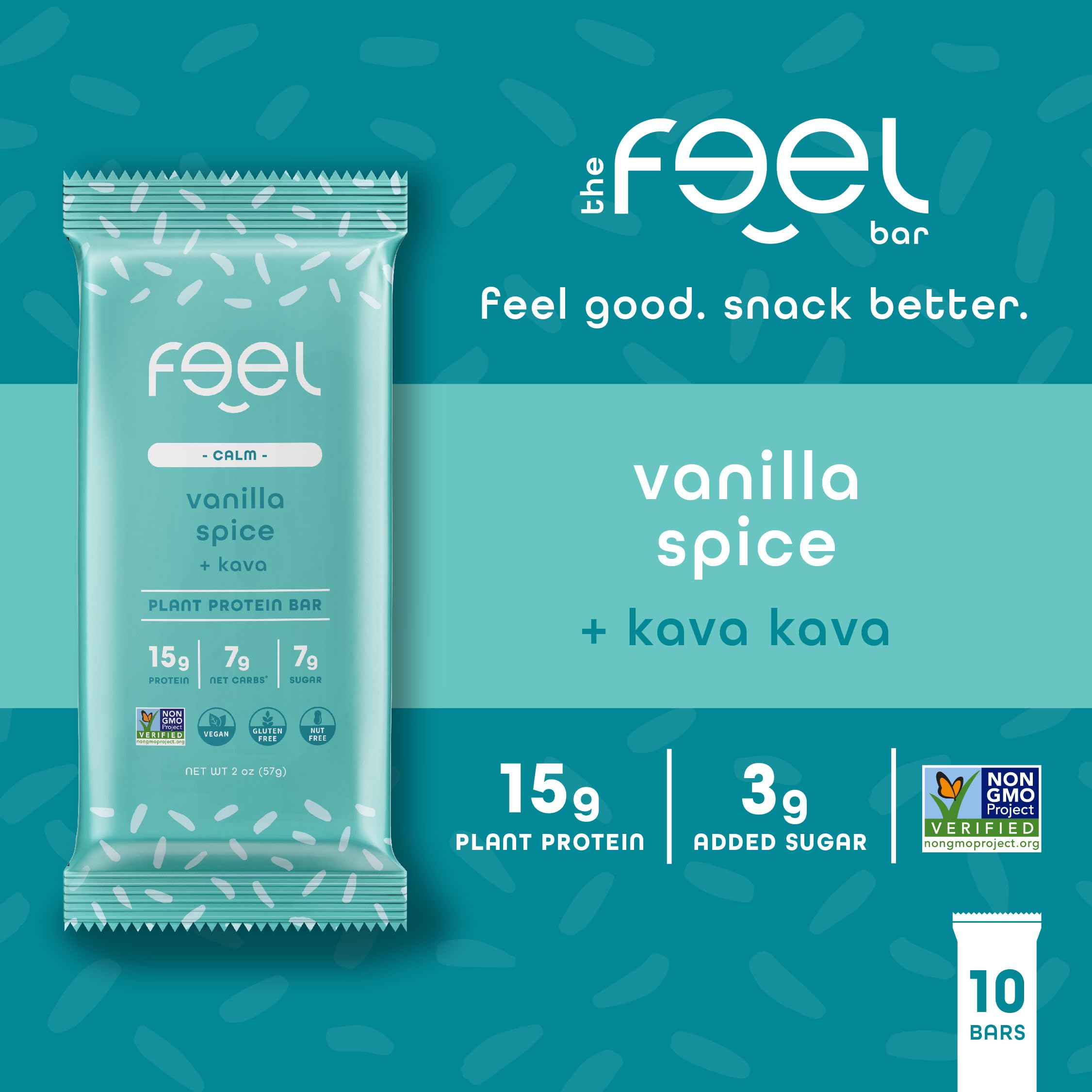 FEEL barres vegan adaptogenes ashwagandha-curcuma protéine végétale.