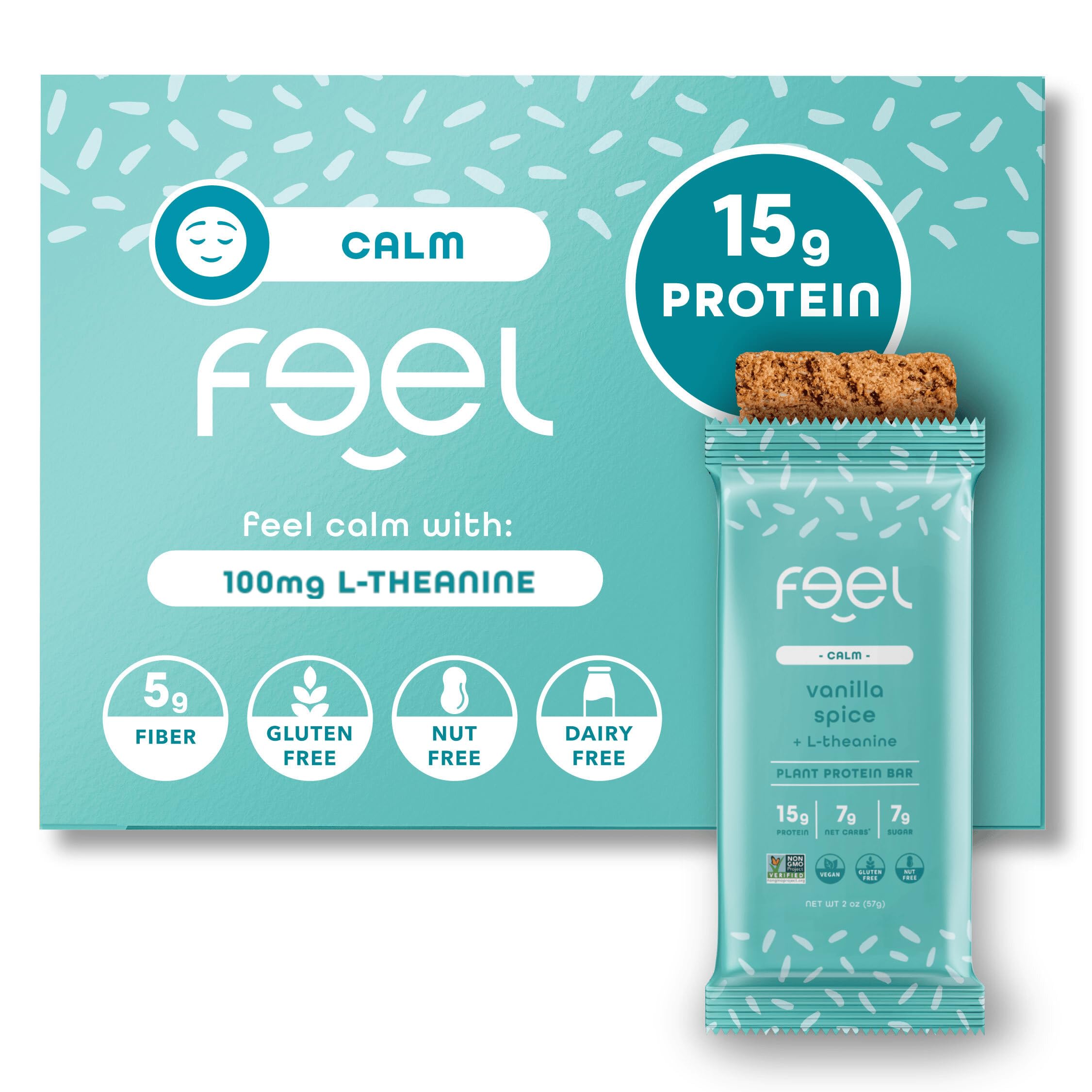 FEEL barres vegan calme-kava, énergie et concentration pour la journée.