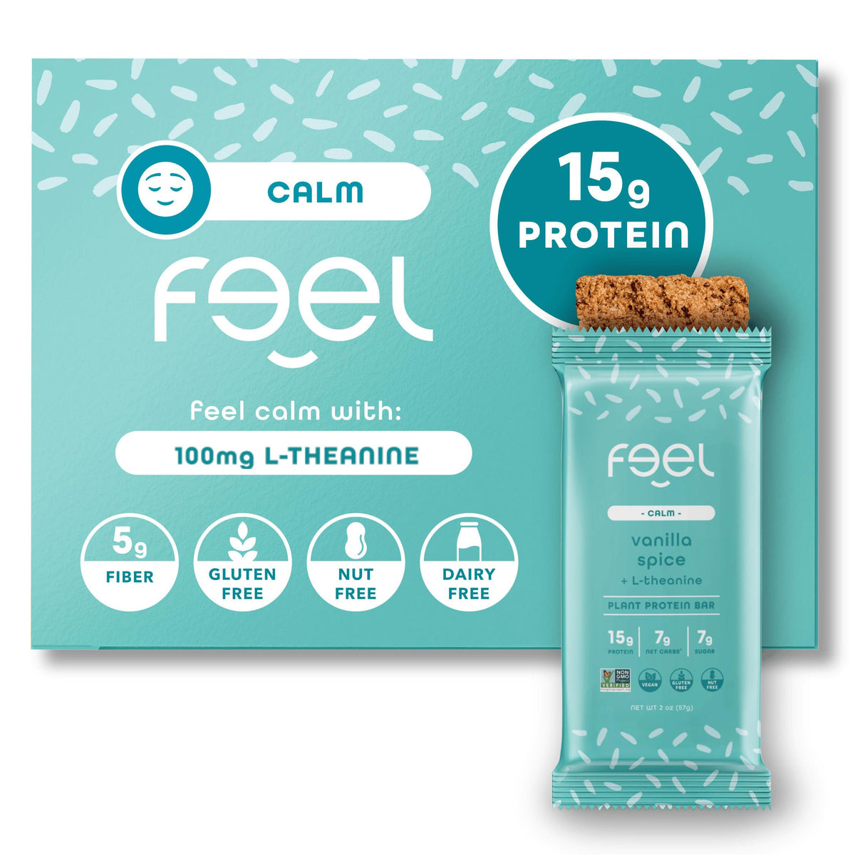 FEEL barres vegan calme-kava, énergie et concentration pour la journée.