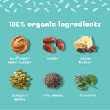 FEEL barre vegan sans gluten sans noix lait soja, option allergène-friendly.