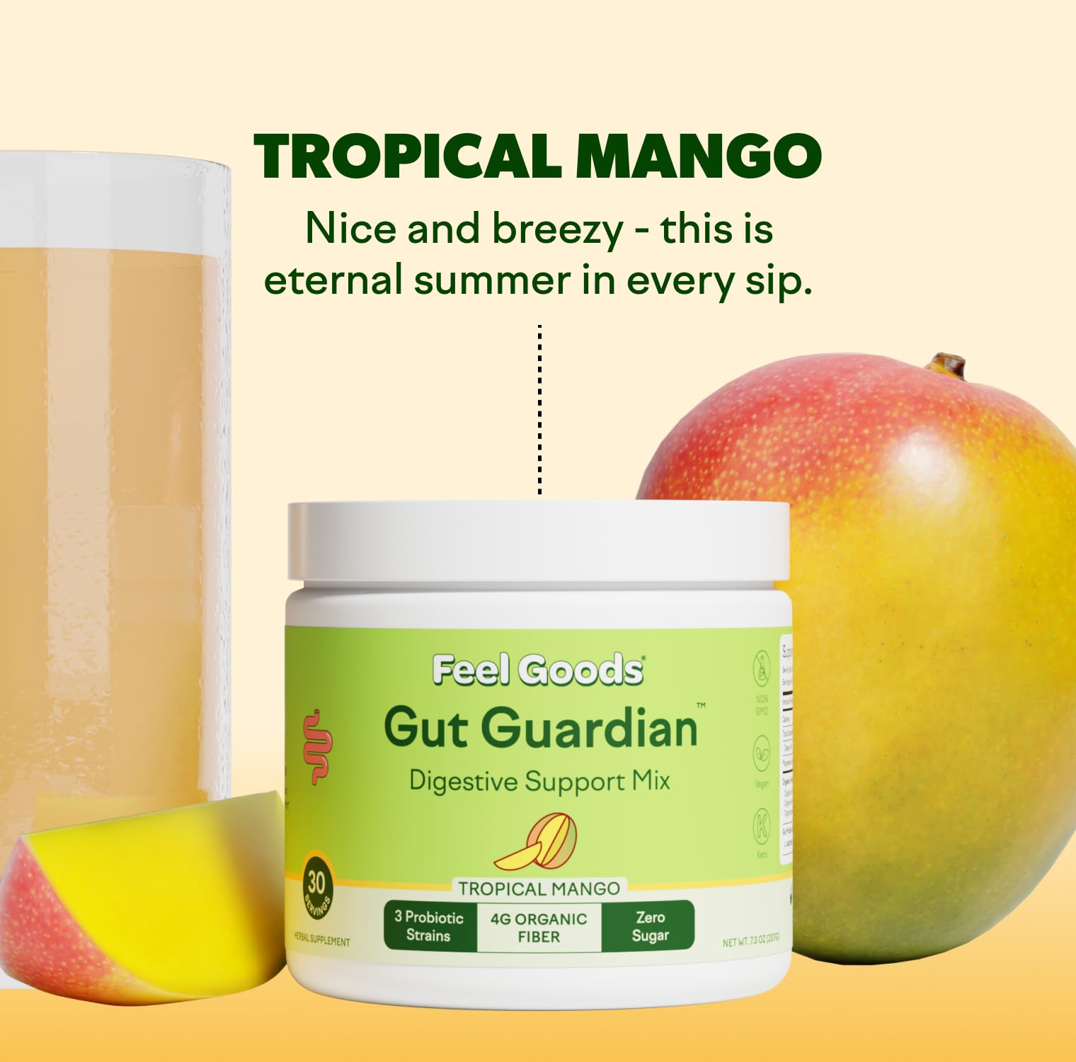 Feel Goods Gut Guardian, probiotiques en bouteille pour la flore intestinale