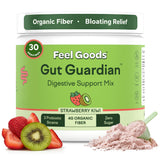 Gut Guardian Feel Goods en poudre fraise kiwi pour soutien digestif et confort intestinal.