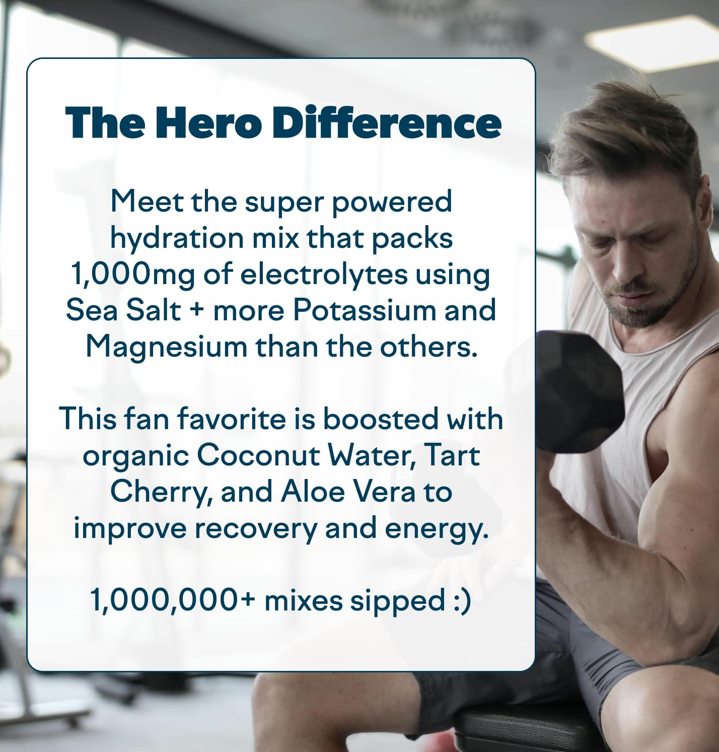 Boîte de 24 sachets Feel Goods Hydration Hero pour la maison et le travail.