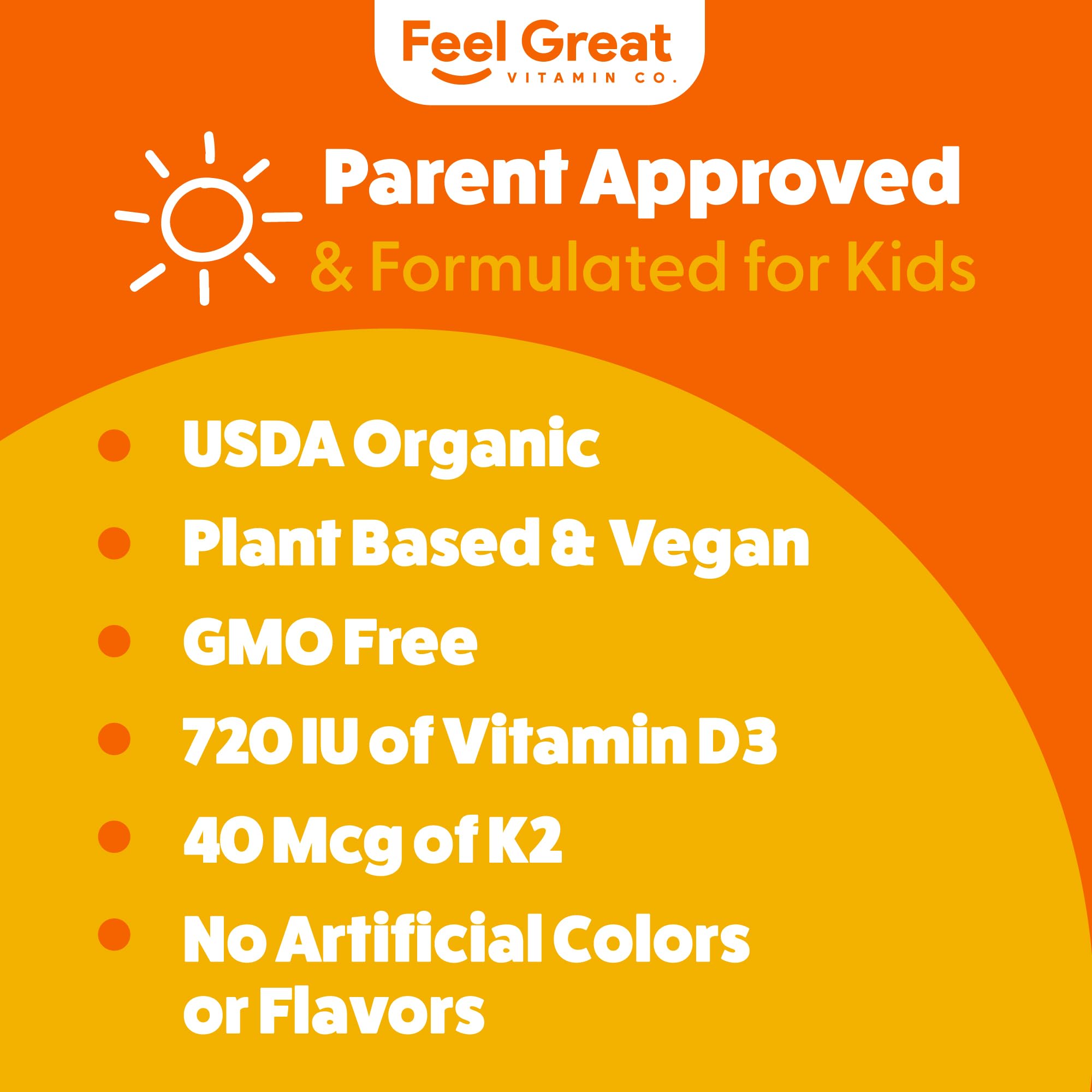 Feel Great D Drops sans arômes : goût agréable pour tout-petits