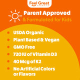 Feel Great D Drops sans arômes : goût agréable pour tout-petits
