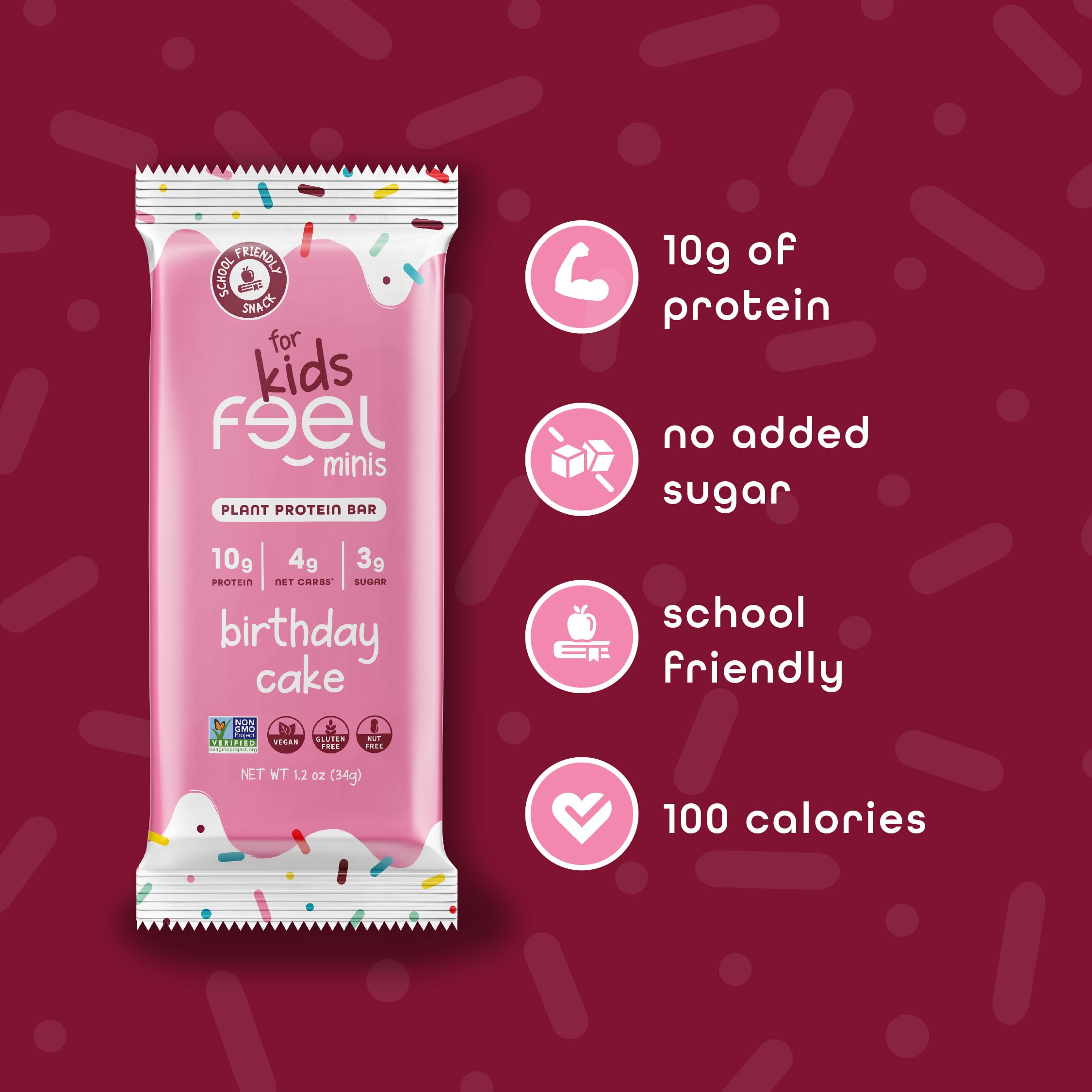 FEEL Kids Protein Bars Minis: snack portable, idéal en trajet.