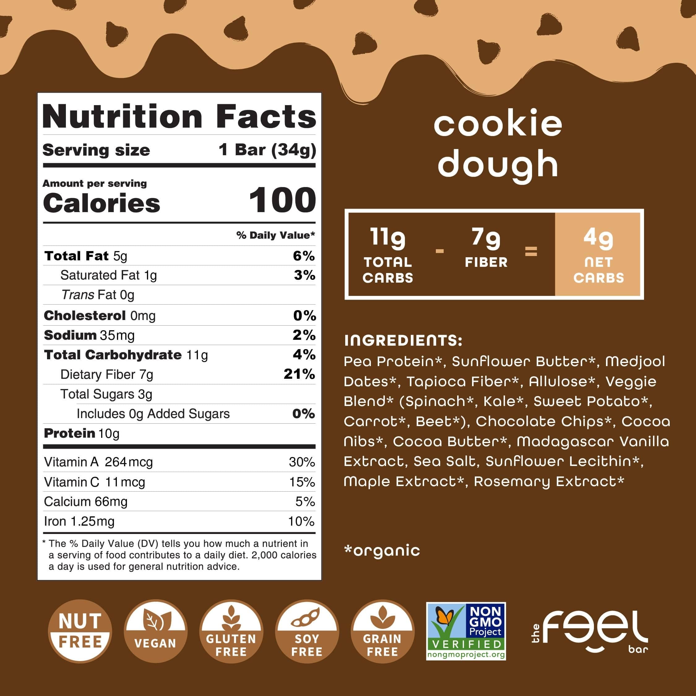 Feel Minis – pâte à biscuits, énergie saine après l'école.
