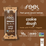 Feel Minis – pâte à biscuits, option sans noix et sans gluten pour l'école.