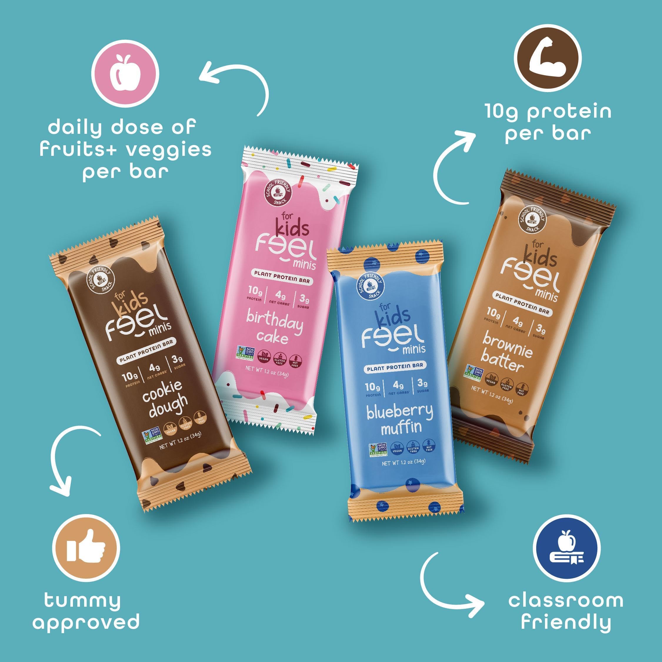Feel Minis – pâte à biscuits, idéal en boîte-repas pour le goûter.