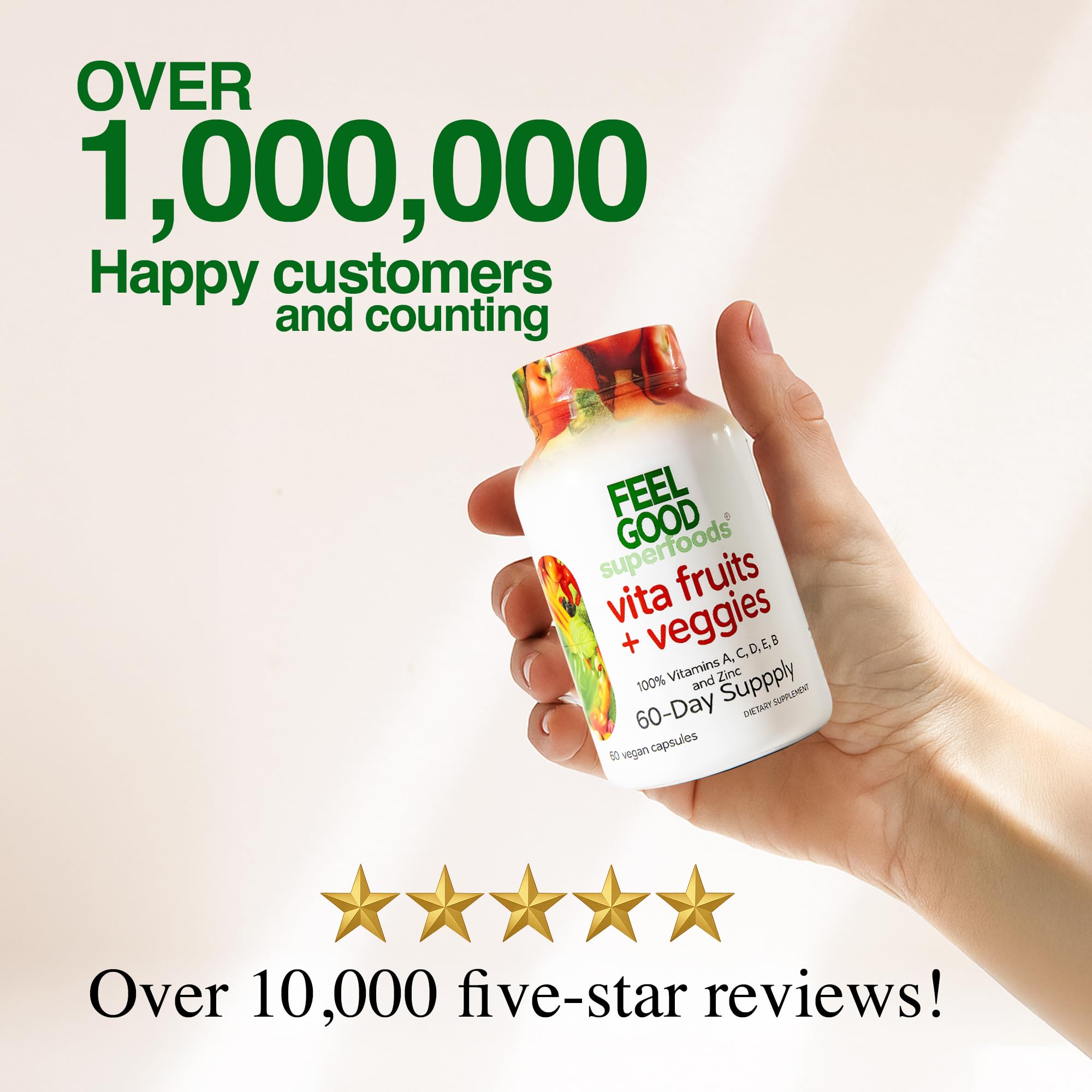Capsules FeelGood végétariennes sans gluten et sans OGM.