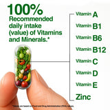 Vitamines A C D3 et Zinc dans FeelGood, visuel clair.