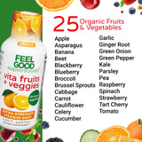 FeelGood Vita Fruits et Veggies dose orange, dose individuelle pratique pour une pause active