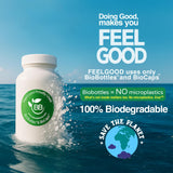 Deux capsules FeelGood faciles à avaler, utilisation simple.