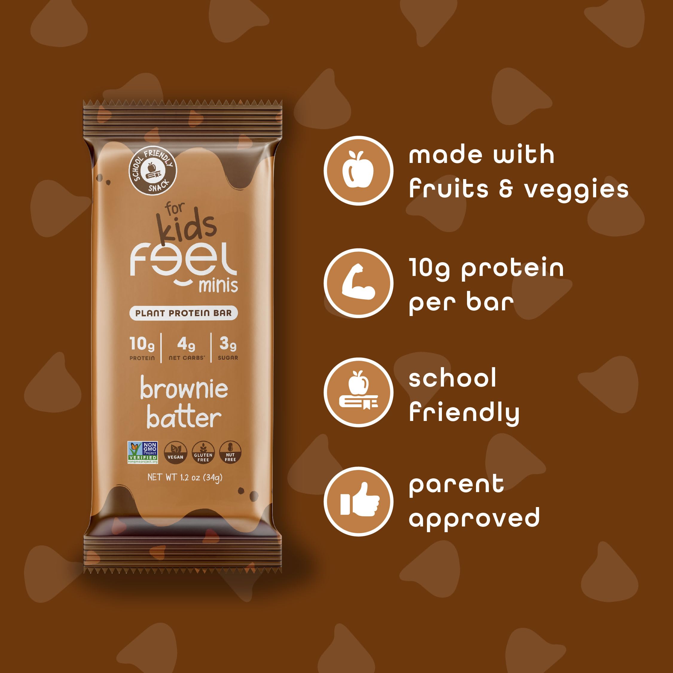 FEEL Feel Bar Minis format portable pour le sac à dos et les sorties.
