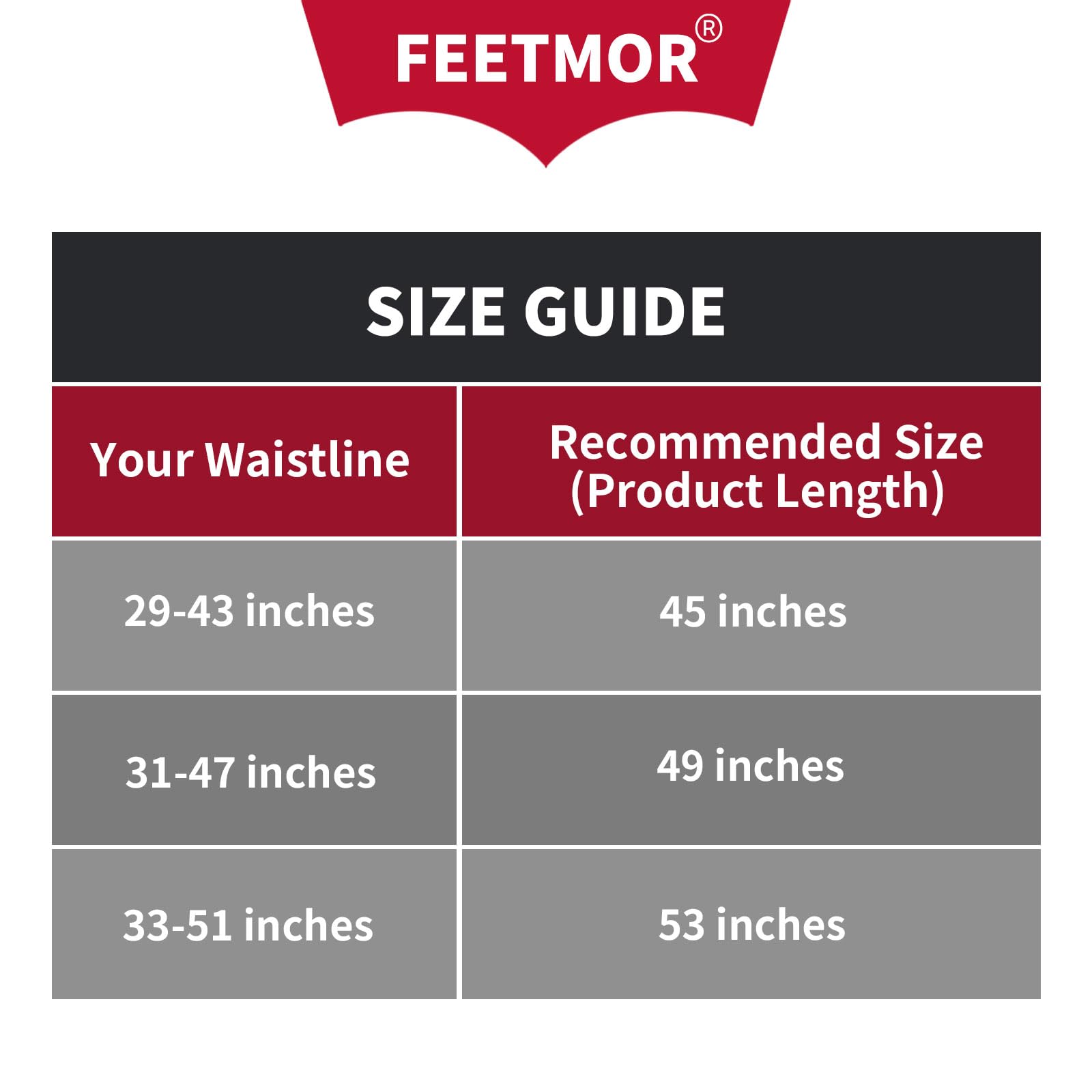 FEETMOR ceinture chauffante portable, idéale en déplacement.