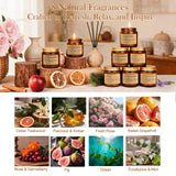 Bougie Feibao Rose et Grenat-Baie : fragrance élégante et romantique.