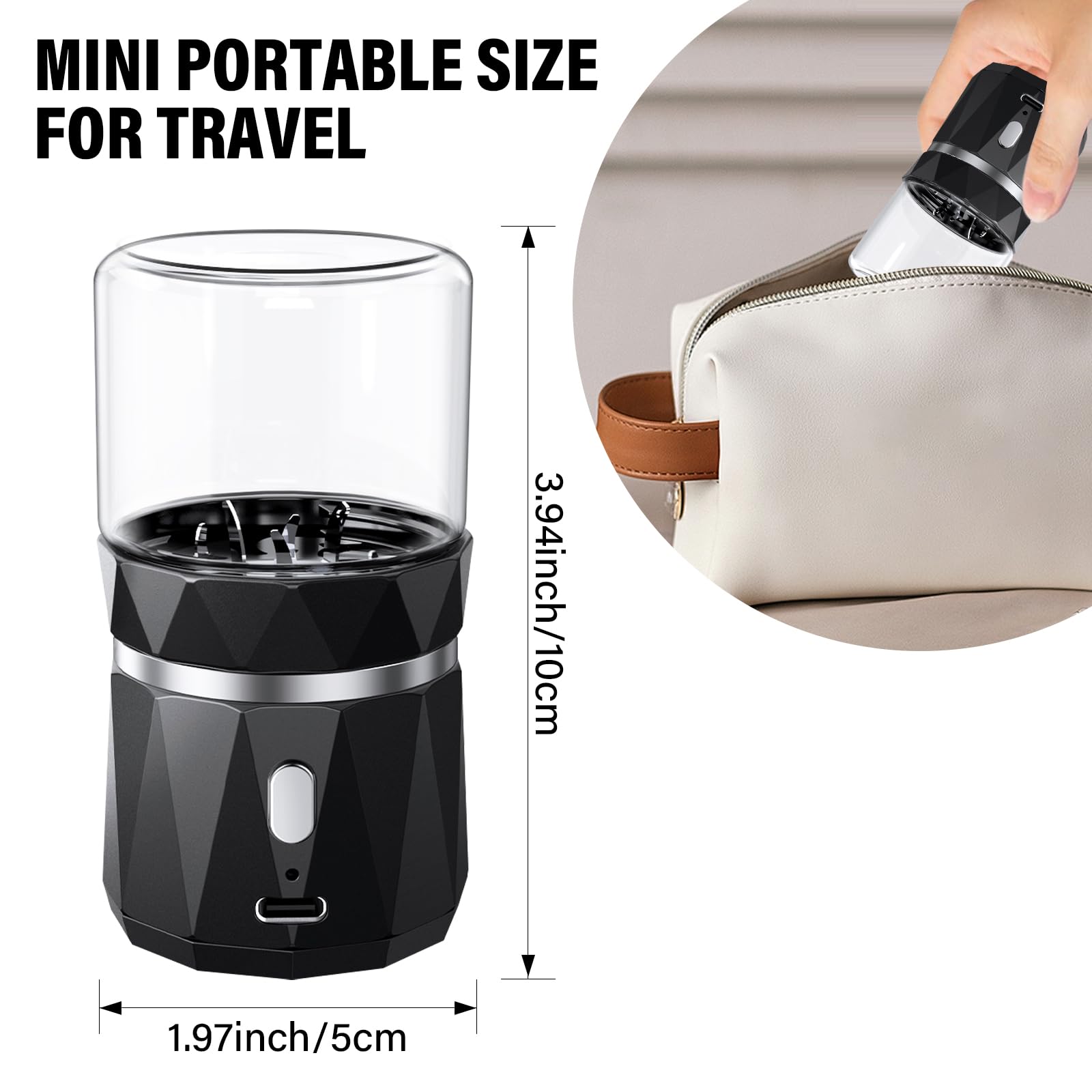 Feiorn bouton poussoir simple pour lancer le broyage.