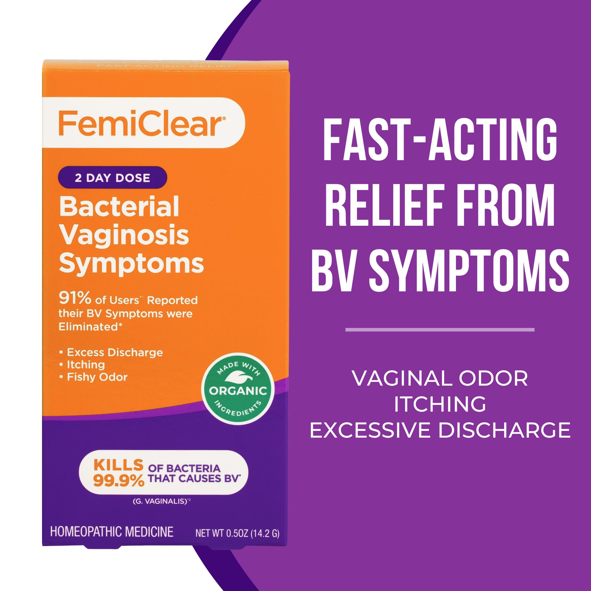 FemiClear BV Symptômes – applicateurs doubles pour une application facile et ciblée