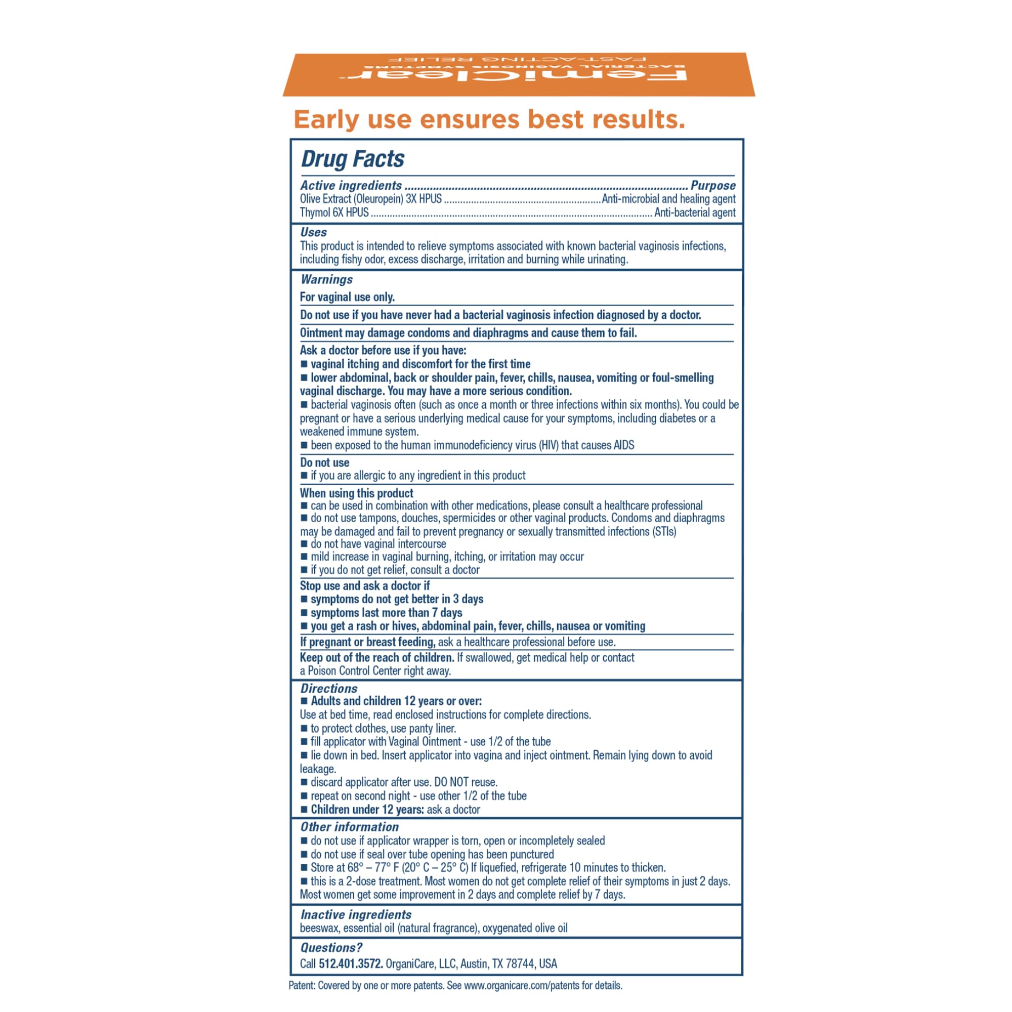 FemiClear BV Symptômes – usage quotidien facile et discret