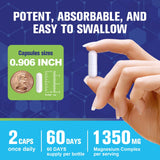 Bouteille de 120 capsules Femmetra Magnesium Complex pour 60 jours.