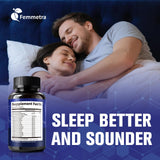 Capsules vegan de Femmetra Magnesium Complex, faciles à avaler.
