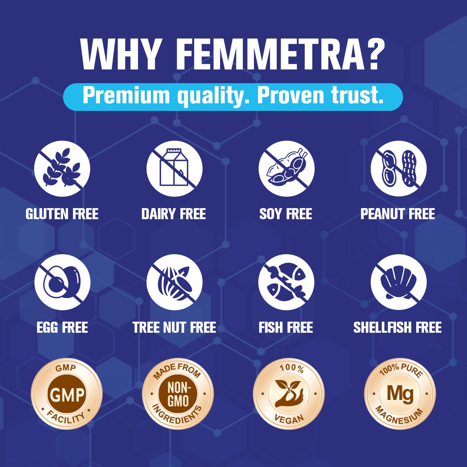 Utilisation quotidienne simple avec Femmetra Magnesium Complex.