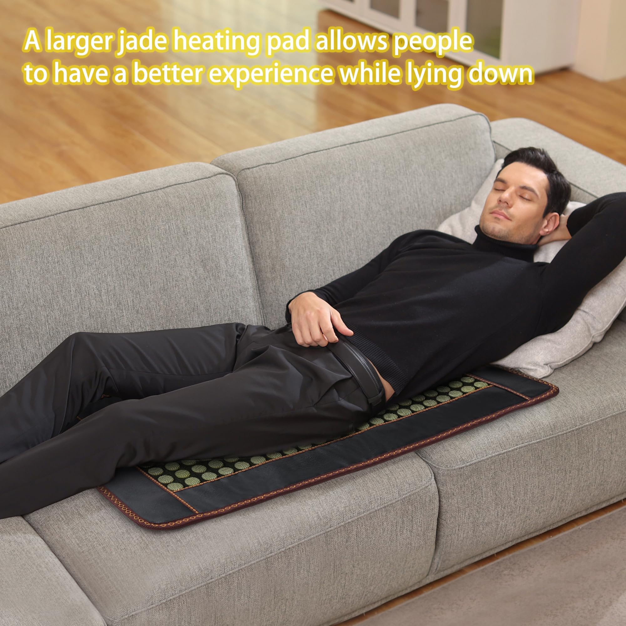 FENCHOLIST Jade-Tourmaline: pierres naturelles pour relaxation musculaire