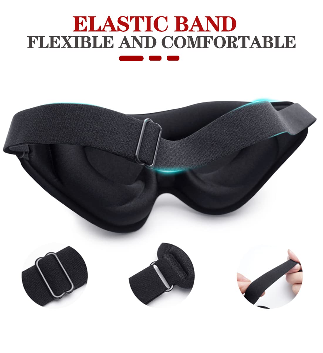 FengXinZi masque-sommeil 3D Ouverture Yeux: espace généreux pour cligner sans pression.
