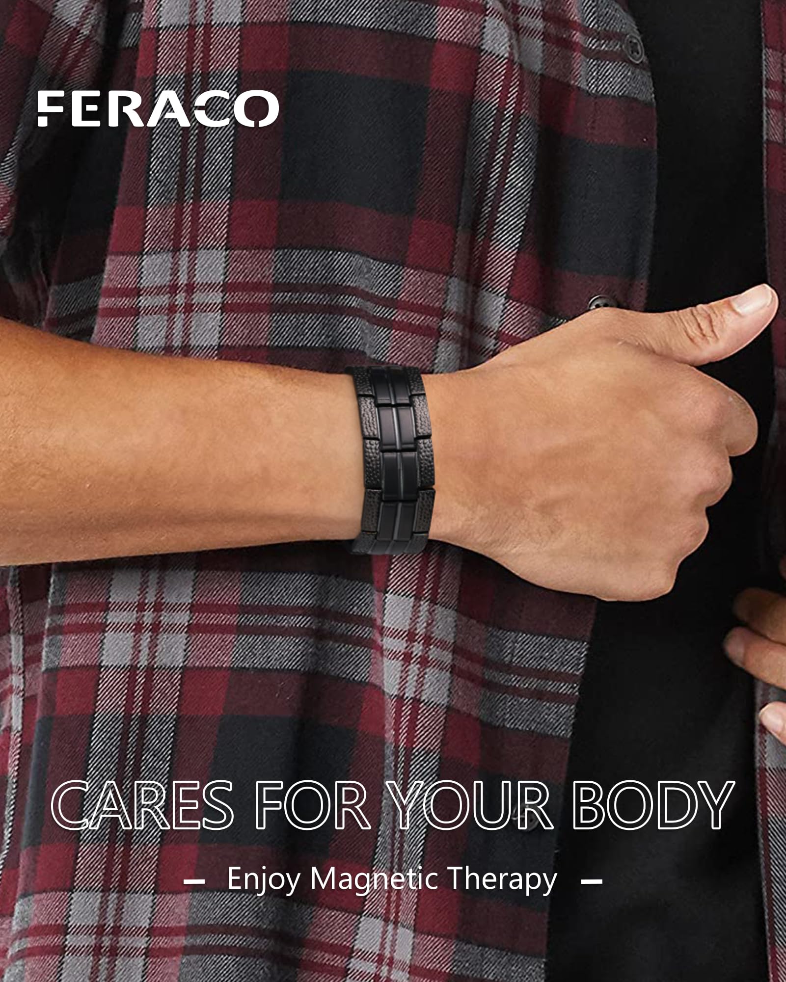 Bracelet Feraco ajustable avec outil, ajustement précis et confort maximal.