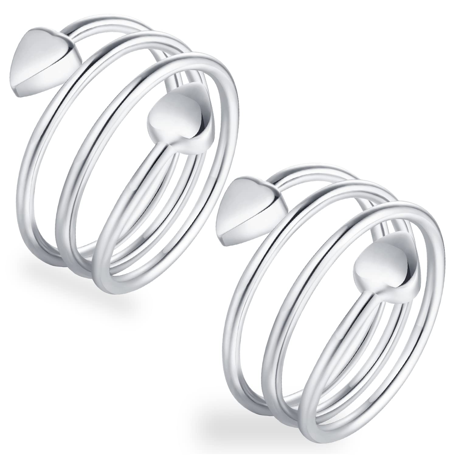 Bague Feraco cuivre cœur en détail, hypoalléergénique et durable pour un look raffiné.