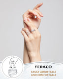 Feraco bague cuivre magnétique ajustable, facile à ajuster à domicile.