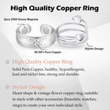 Feraco bague cuivre magnétique design discret, idéal pour occasions.