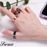 Feraco bague cuivre magnétique facile à nettoyer et durable.