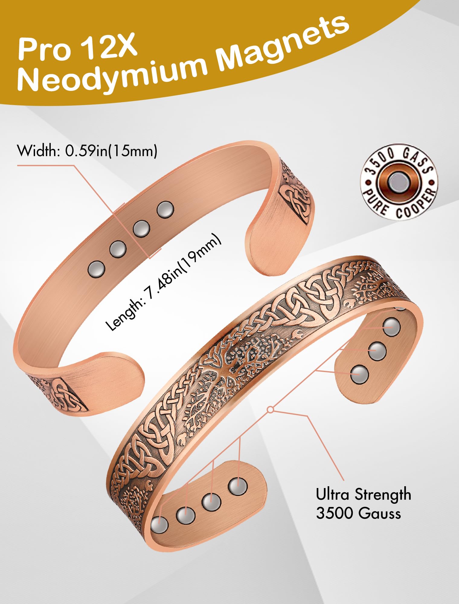 Feraco boîte cadeau élégante prête à offrir ce bracelet