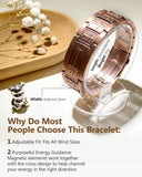 Feraco bracelet aimants néodyme 3800 gauss pour un soutien énergétique discret.
