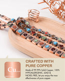 Feraco bracelet cuivre ajustable 22 cm pour tous les poignets.