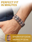 Feraco bracelet ajustable 23 cm, port sur mesure et confort.