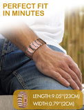 Bracelet cuivre ajustable Feraco, longueur personnalisable pour ajustement parfait.